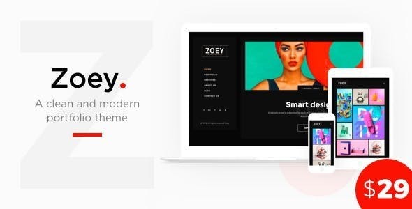 Zoey – Portfolio WordPress Theme