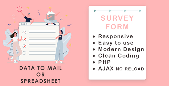 Responsive Bootstrap 4 Survey Form