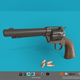 Revolver Colt Single Action 3D model Low-poly 3D model - 3DOcean Item for Sale
