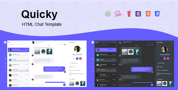 Quicky – HTML Chat Template