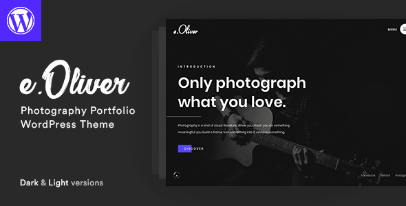 Oliver - Photography Portfolio Theme