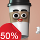 Coffee Cups - Character Kit - VideoHive Item for Sale