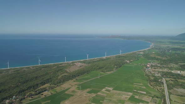 Solar Farm with Windmills