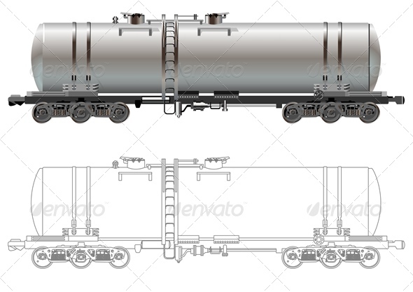 Vector Tanker Car