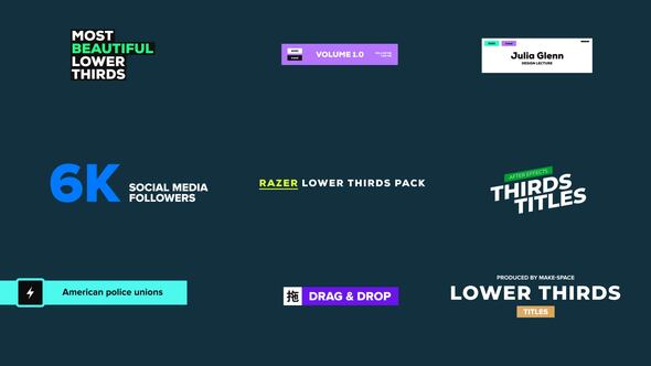 Lower Thirds - Razer - AE Project