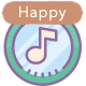 Happy Logo Ukulele Claps & Bells