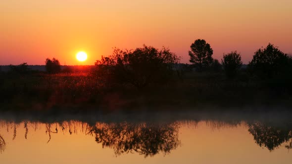 Colour Sunrise on the Water 