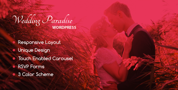 Wedding Paradise – Modern Ethnic Responsive WordPress Theme