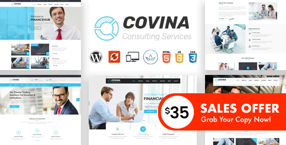 Covina - Business Consulting and Professional Services WordPress Theme