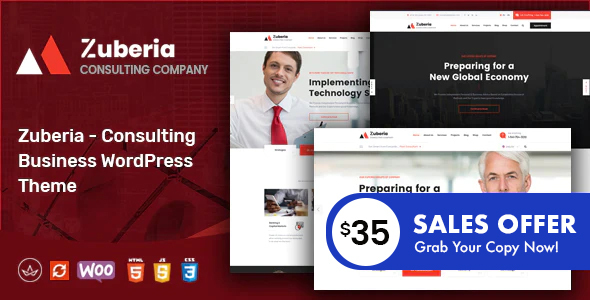 Zuberia - Business Consulting Services WordPress Theme