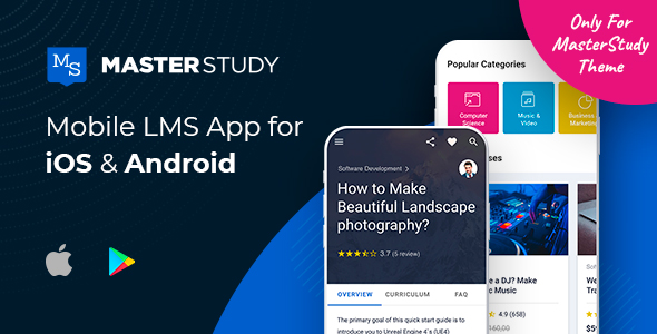 MasterStudy LMS Mobile App - Flutter iOS & Android