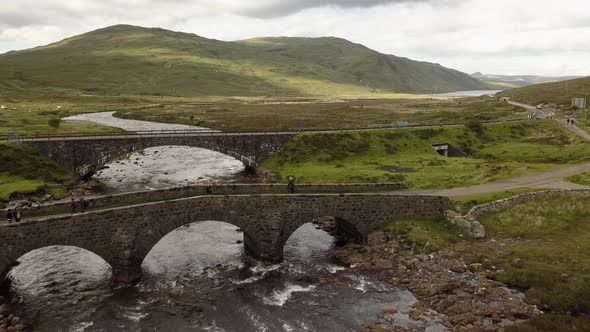 Scotland nature landscape by drone