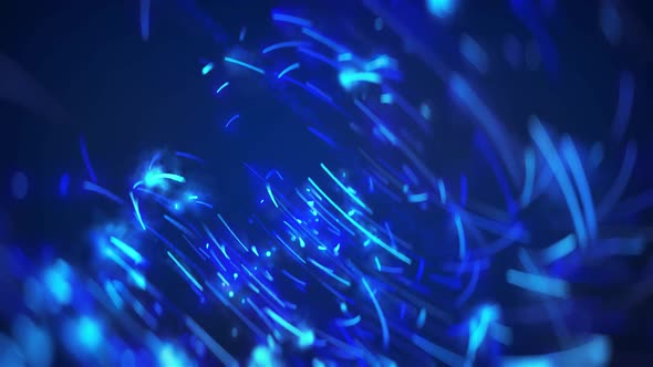 Blue Data Particles For Broadcast