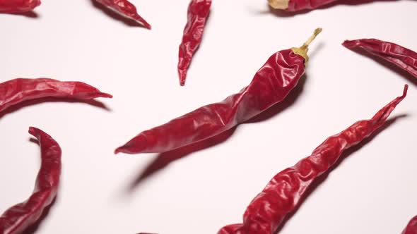 Chili Peppers on white background