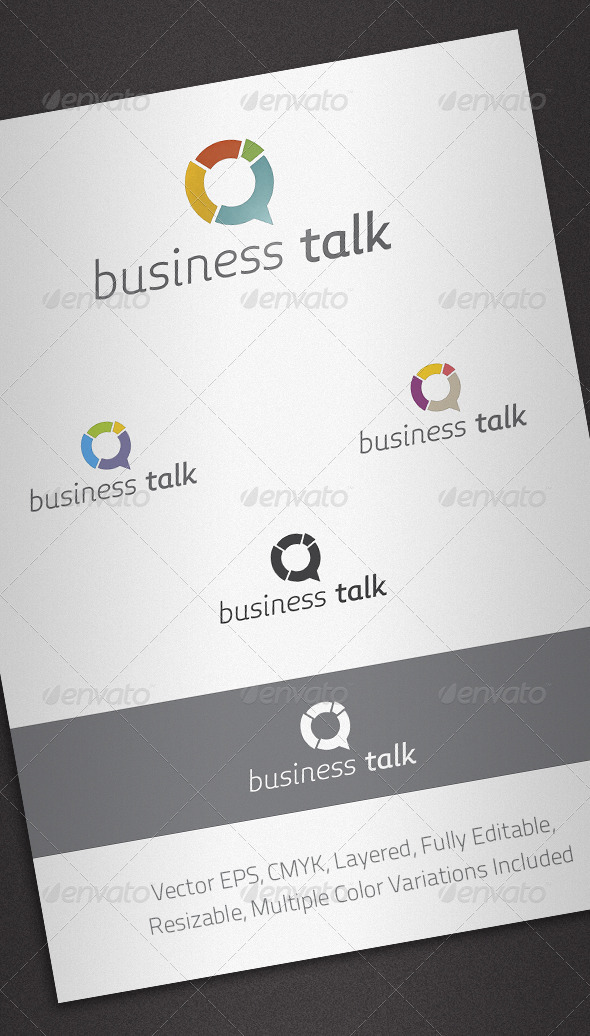 Business Talk Logo Template