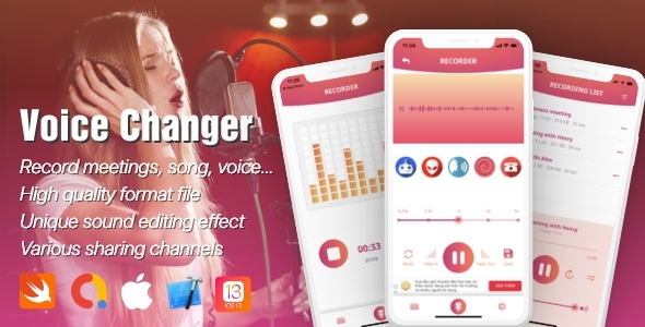 Voice Recorder & Changing Effect with Admob (Limited Edition)