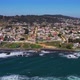 Pichilemu infiernillo Beach, Drone Shot, midday, aerial view city pichilemu and beach  - VideoHive Item for Sale