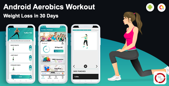 Android Aerobics Workout at Home (30 days Workout Plan)
