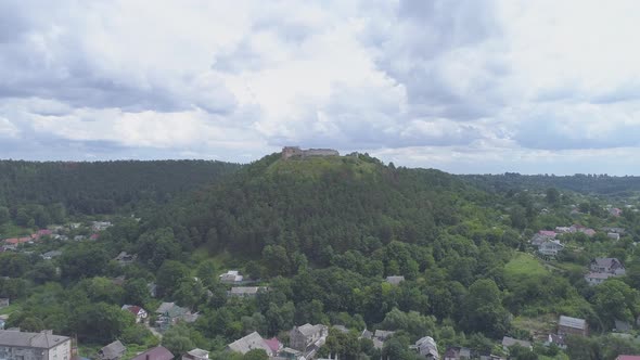 Castle ruins on a hill