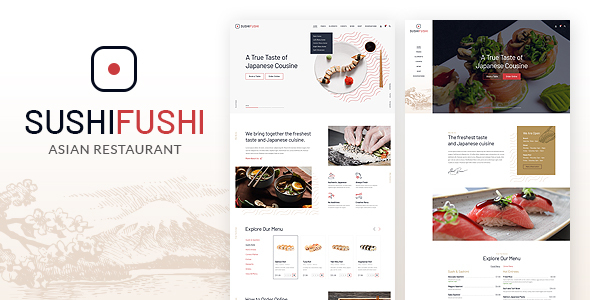 SushiFushi - Japanese & Asian Restaurant HTML Template
