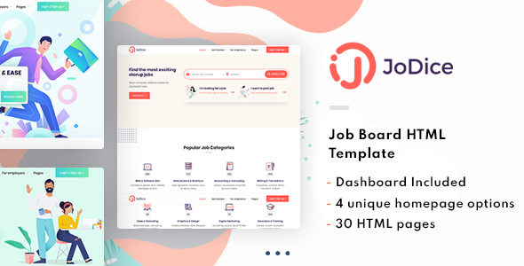 Jodice - Job Board & Marketplace HTML Template