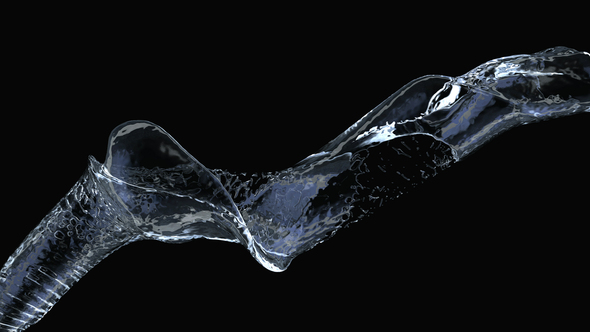 Liquid Jet 01 Slow Motion With Matte Channel alt