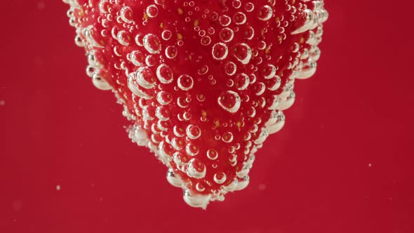 Strawberry in Carbonated Water