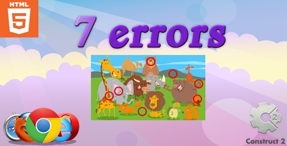 7 Errors - HTML5 - Casual Game