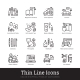 Product Categories, Shopping and Retail Linear Icons - GraphicRiver Item for Sale