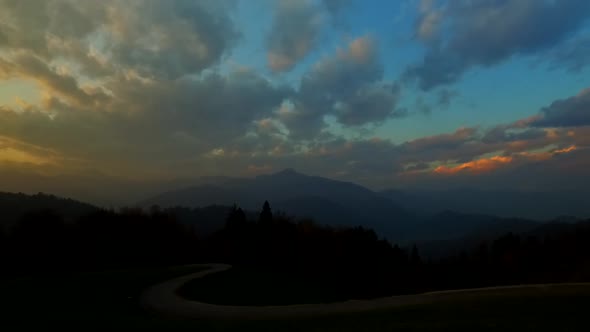 Early Evening in the Mountains