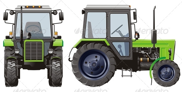 Vector Agricultural Tractor