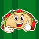 Tacos Food Mascot Cartoon - GraphicRiver Item for Sale
