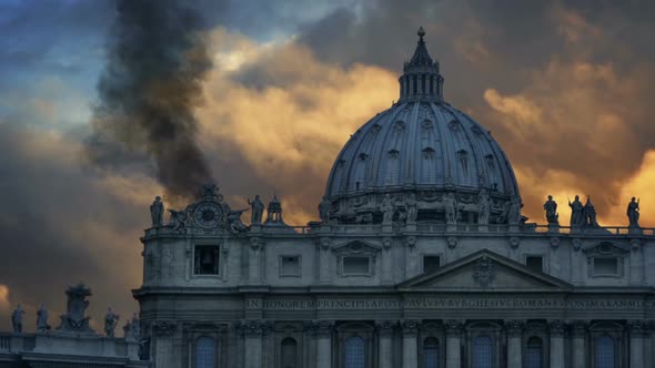 Smoke From Vatican Signalling Vote On Pope