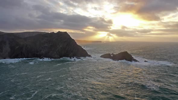 The Amazing Coastline at Port Between Ardara and Glencolumbkille in County Donegal - Ireland