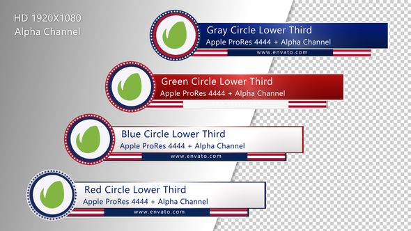 Circle Lower Third - USA Version