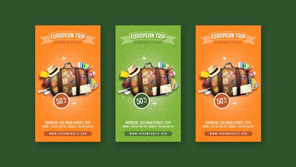 Weekend Travel Social Media Stories alt