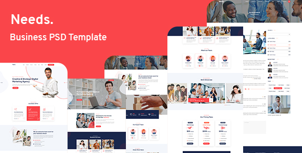 Needs - Business PSD Template