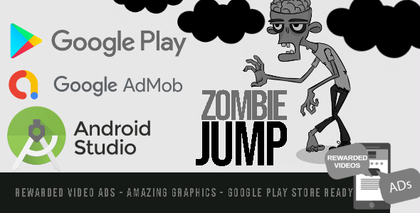 Zombie Jump - Android Studio - BuildBox - AdMob Ads Reward Video