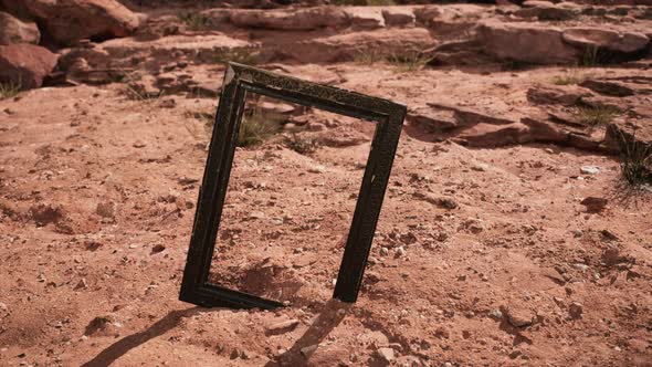 Very Old Wooden Frame in Grand Canyon