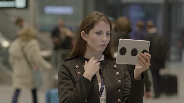 Lifestyle Portrait of Successful Woman with Digital Tablet Computer