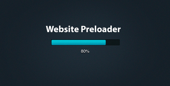Progress Loader —  WordPress Site  Preloader