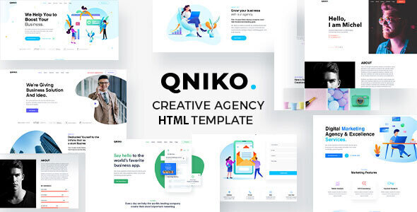 Qniko - Startup Agency HTML5 Template With RTL Support