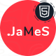 James - Personal Portfolio HTML5 Template - ThemeForest Item for Sale