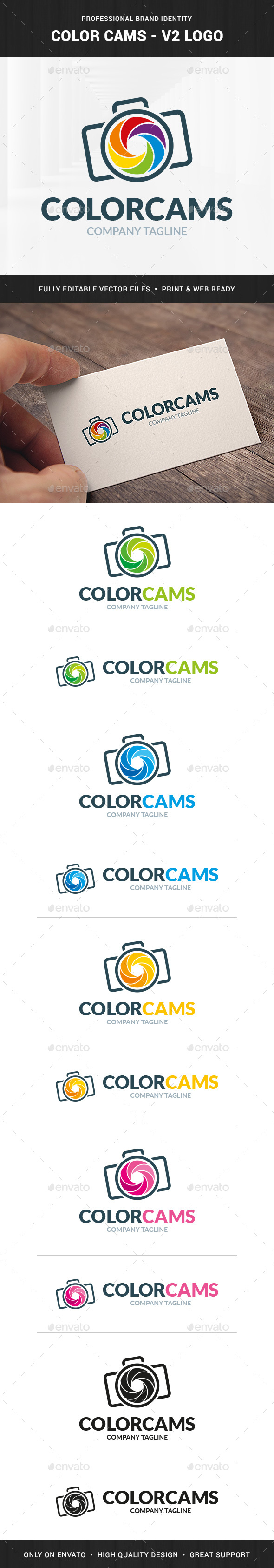 Color Cams - Photography Logo V2