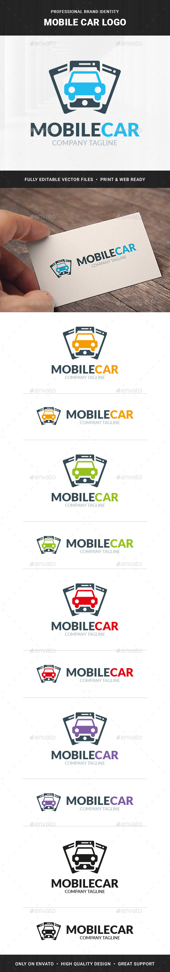 Mobile Car Logo Template