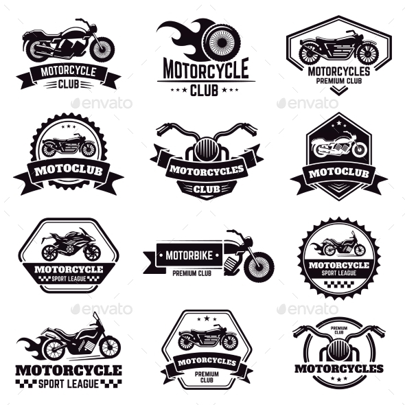 Retro Motorcycle Emblems