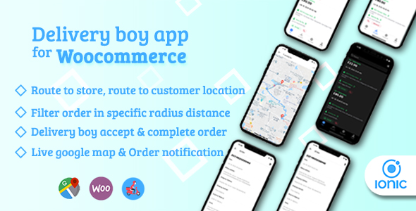 Delivery boy app for WooCommerce