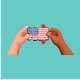 Two People Joining  Puzzle with American Flag Symbol - GraphicRiver Item for Sale