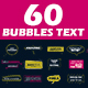 60 Bubbles Text - VideoHive Item for Sale