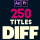 DIFF Titles and Typography Templates - VideoHive Item for Sale